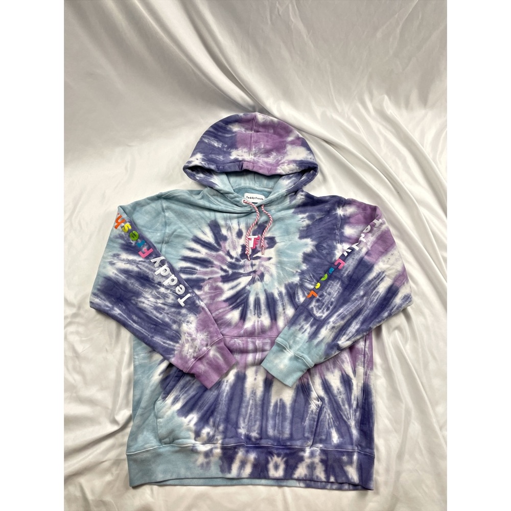 Teddy Fresh tie-die hoodie size Large